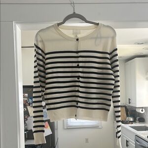 Striped Black and White Women's Sweater